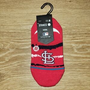 Stance Chalk No Show STL MLB Baseball Cardinals Socks Mens 6-8.5 New